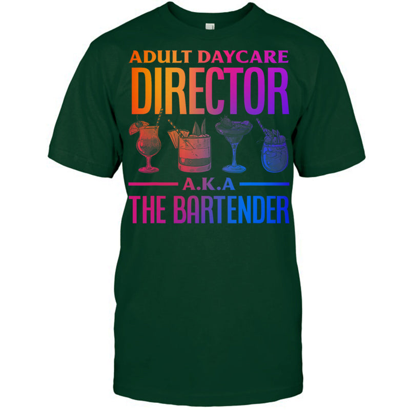 ForestGreenTshirtAdultDaycareDirectorA