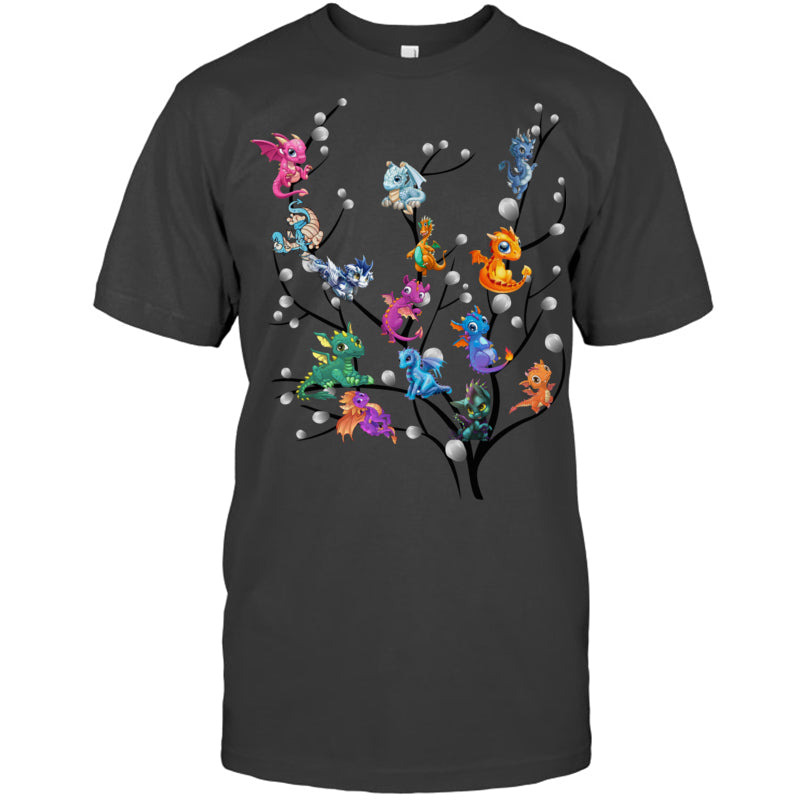 HeatherDarkGreyTshirtDragonTreeGiftForDragonLovers