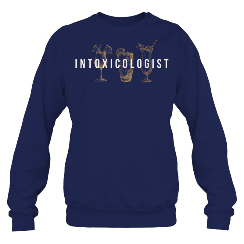NavySweatshirtIntoxicologistBartenderTapsterBartendingBarPubOwnerGiftForBartender