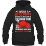 BlackHoodieIWearALittlePoppyFlowerRememberAmericanUSAGiftForVeteranV2