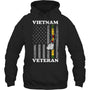 BlackHoodieVietnamVeteranUSFlagGiftVietnamWarVetVeteranGiftForVeteranV2