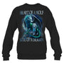 BlackSweatshirtHeartOfWolfSoulOfADragonDragonWolfWarriorWolfGiftForDragonLovers