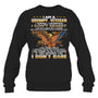 BlackSweatshirtIAmAGrumpyVeteranIServedISacrificedIDon_tRegretGiftForVeteran