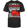BlackTshirtIWearALittlePoppyFlowerRememberAmericanUSAGiftForVeteranV2
