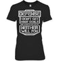 BlackWomanTshirtDefenseIDon_tGetManyGoalsGiftForIceHockeyFanIceHockeyPlayer