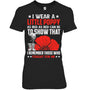 BlackWomanTshirtIWearALittlePoppyFlowerRememberAmericanUSAGiftForVeteranV2