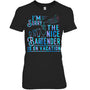 BlackWomanTshirtI_mSorryTheNiceBartenderIsOnVacationGiftForBartender