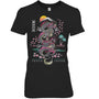 BlackWomanTshirtJapaneseTokyoDragonAsianInspiredRetro80sStyleGiftForDragonLovers