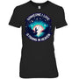 BlackWomanTshirtSomeoneILoveIsFishingInHeaven