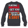 HeatherDarkGreySweatshirtFlirtingWithTheBartenderWon_tGetYouAFreeDrinkGiftForBartender
