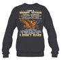 HeatherDarkGreySweatshirtIAmAGrumpyVeteranIServedISacrificedIDon_tRegretGiftForVeteran