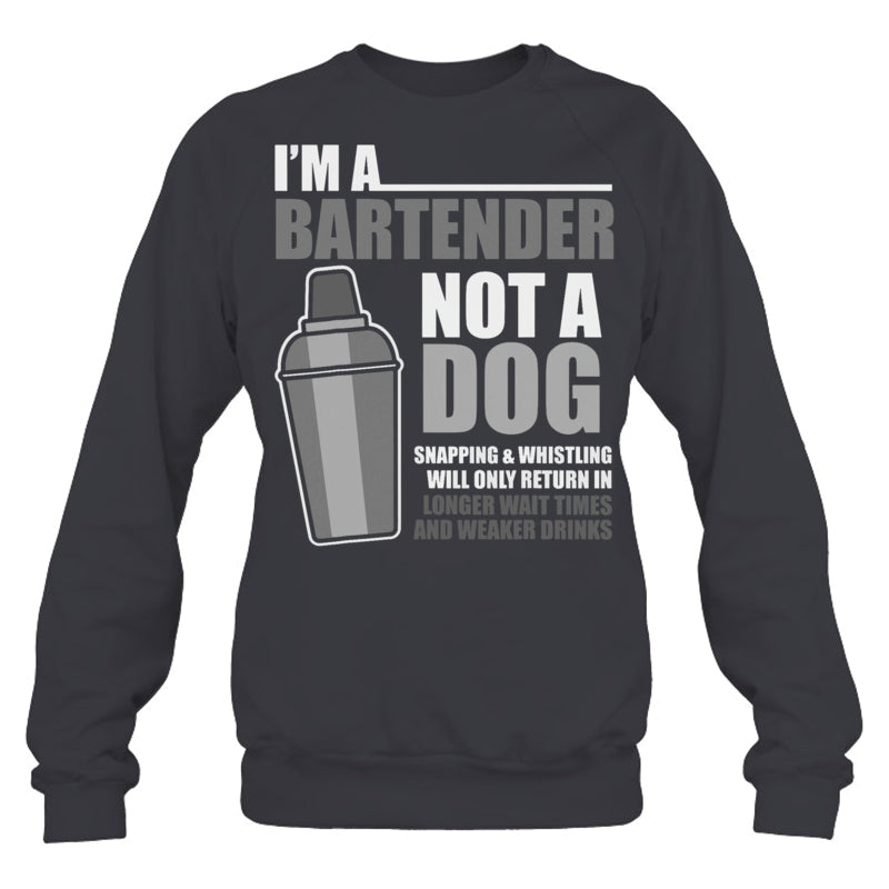 HeatherDarkGreySweatshirtMixologistImABartenderNotADogBartenderBartendingBartenderTShirt