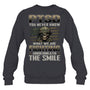 HeatherDarkGreySweatshirtPTSDYouNeverKnowWhatWeAreFightingGiftForVeteran