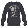 HeatherDarkGreySweatshirtSpittinChicletsHockeyClubSkullGiftForIceHockeyFanIceHockeyPlayer