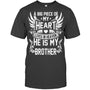 HeatherDarkGreyTshirtABigPieceOfMyHeartLivesInHeavenHeIsMyBrotherMyAngelInMemory