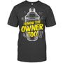 HeatherDarkGreyTshirtIKnowTheOwnerTooGiftForBartender