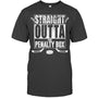 HeatherDarkGreyTshirtStraightOuttaThePenaltyBoxGiftForIceHockeyFanIceHockeyPlayerV2