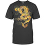 HeatherDarkGreyTshirtTraditionalChineseDragonSymbolOfPowerAndStrengthGiftForDragonLovers