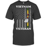 HeatherDarkGreyTshirtVietnamVeteranUSFlagGiftVietnamWarVetVeteranGiftForVeteranV2