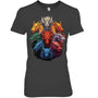 HeatherDarkGreyWomanTshirtDragonLoversDragonTypesWomenMenDragonsGiftForDragonLovers