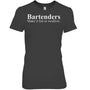 HeatherDarkGreyWomanTshirtWomensBartendersMakeItFunToSwallowFunnyBartendingVneck1BartenderTShirt