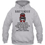 HeatherGreyHoodieBartenderHatedByManyLovedByPlentyBartenderTShirt