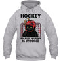 HeatherGreyHoodieCatHockeyBecauseMurderIsWrongGiftForIceHockeyFanIceHockeyPlayer