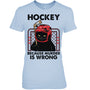 LightBlueWomanTshirtCatHockeyBecauseMurderIsWrongGiftForIceHockeyFanIceHockeyPlayer
