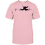 LightPinkTshirtIceHockeyHeartbeatGoalieGiftForIceHockeyFanIceHockeyPlayer