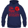 NavyHoodieIWearALittlePoppyFlowerRememberAmericanUSAGiftForVeteran