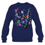 NavySweatshirtDragonTreeGiftForDragonLovers