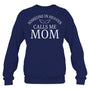 NavySweatshirtSomeoneInHeavenCallsMeMomAngelWingsHeavenMemorialGift