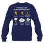 NavySweatshirtThingIDoInMySpareTimePlayHockeyGiftForIceHockeyFanIceHockeyPlayer