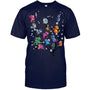 NavyTshirtDragonTreeGiftForDragonLovers