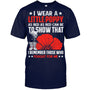 NavyTshirtIWearALittlePoppyFlowerRememberAmericanUSAGiftForVeteranV2