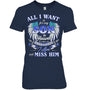 NavyWomanTshirtAllIWantIsForMySonInHeaven