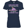 NavyWomanTshirtIDidNotTripTheFloorLookedSadSoIThoughtItDragonGiftForDragonLovers