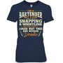 NavyWomanTshirtI_mABartenderNotADogGiftForBartender