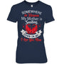 NavyWomanTshirtSomewhereInHeavenMyMotherIsSmilingDownOnMeHeaven