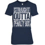 NavyWomanTshirtStraightOuttaThePenaltyBoxGiftForIceHockeyFanIceHockeyPlayerV3