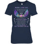 NavyWomanTshirtWhenILostYouYesMyHeartIsBrokenThatCameWhenILostYouHeavenMemorialGift